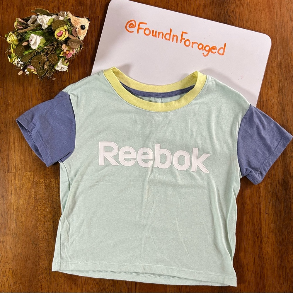 Reebok Pastel Colorblock Athletic Tee | Girls Size XS (4/5)